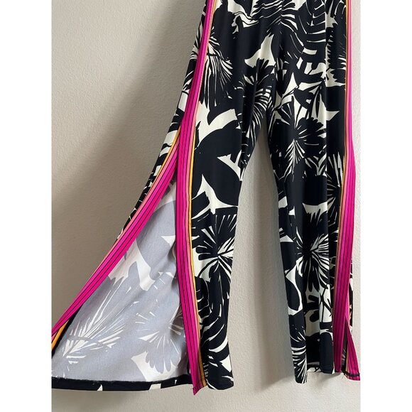 NEW Trina Turk Womens Small Lennox Cover Up Pants in Black Vanilla Pull On - Picture 3 of 11